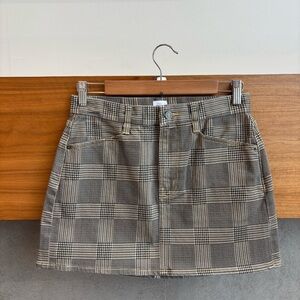 NWT EDWIN  ANTHROPOLOGIE SAMPLE ABBEY SLATE MINI SKIRT, SIZE 26